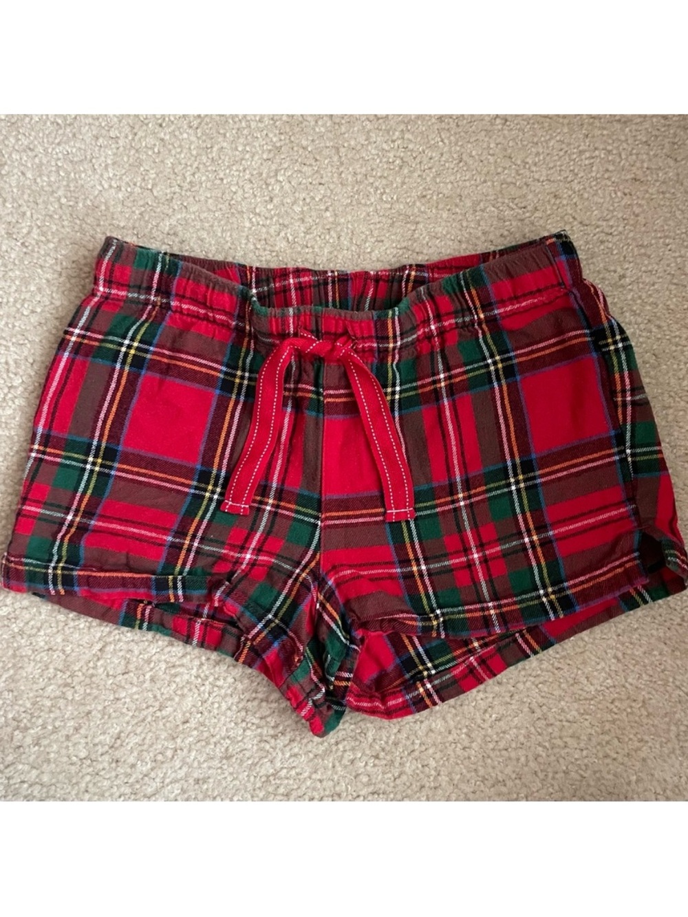 Old Navy Red Plaid Women’s Lounge Shorts